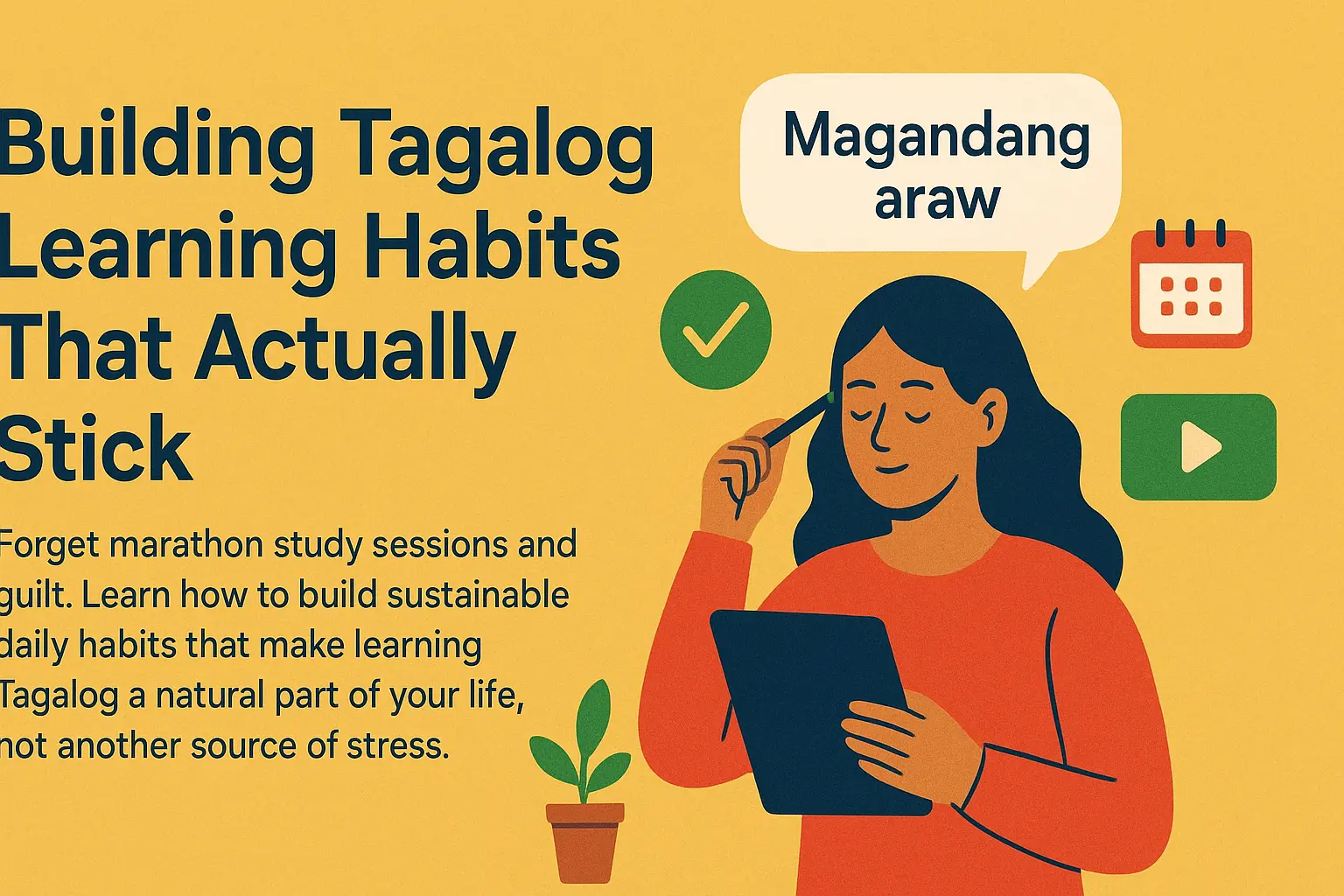 Cover Image for Building Tagalog Learning Habits That Actually Stick